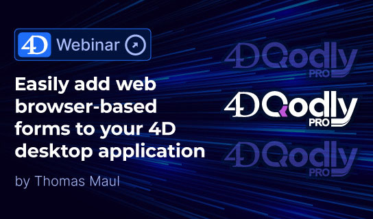 July 4D Webinar: 4D Qodly Pro